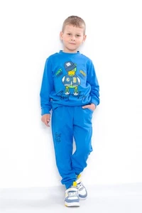 Comfortable Boys’ Tracksuit – Round Neck Pullover & Elastic Waist Pants with ... - Picture 1 of 9