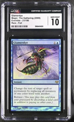 GLAMERDYE Eventide Foil Rare CGC 10 MTG [Nostalgium] - Image 1 of 2