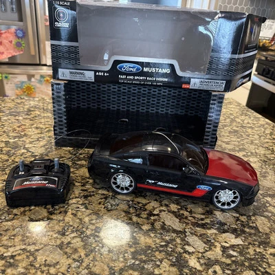 Vintage Radio Shack Ford Mustang R/C 1:15 Scale Tested Working - Image 1 of 4