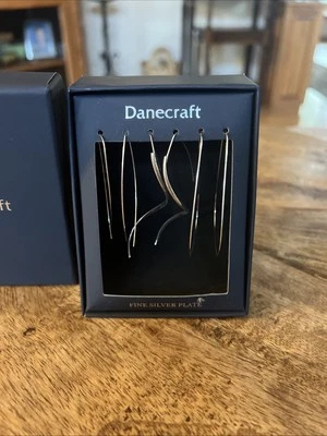 3 Pair Of Silver Plated Dangle Earrings By Danecraft - New In Box - Image 1 of 4