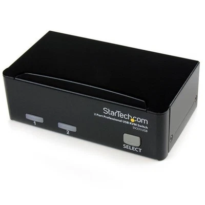 StarTech.com 2 Port VGA USB KVM Switch - VGA KVM Umschalter inkl. Kabel - Bild 1 von 4