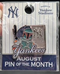 Bobafett New York Yankees August Pin of the Month New In Package - Picture 1 of 3