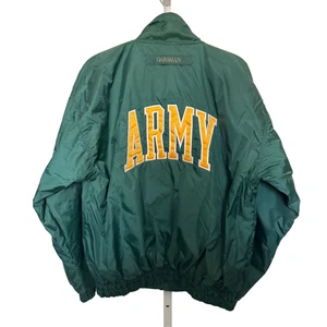 Vintage Oarsman Insulated Windbreaker Varsity Style Jacket Size M Embroidered - Picture 1 of 13