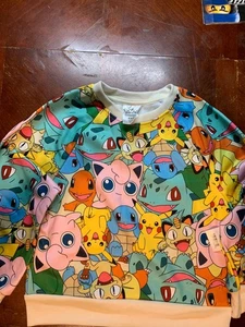 Kids Pokemon Long Leeeve Pullover Sweatshirt Size S 6-6X - Picture 1 of 4