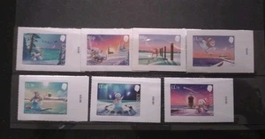 GUERNSEY CHRISTMAS 2024 - THE SNOWMAN SET OF 7 x SELF ADHESIVE MINT STAMPS - Picture 1 of 1