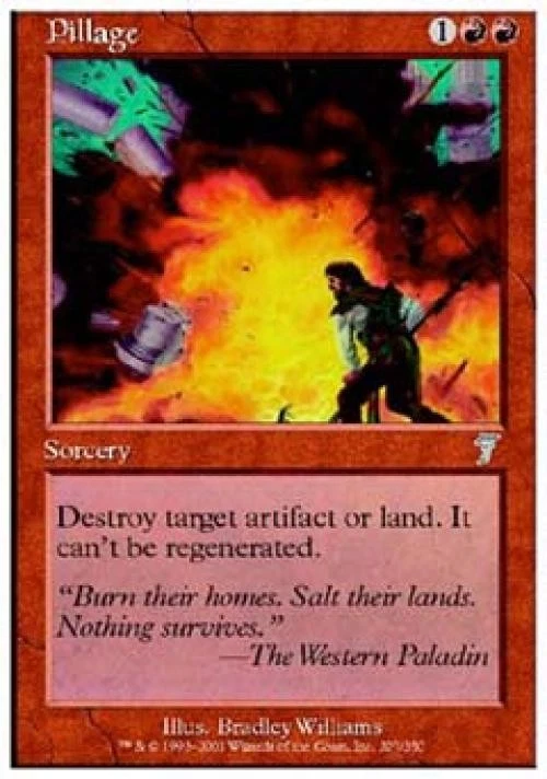 Pillage -Foil Light Play MTG 7th Edition - Image 1 of 1