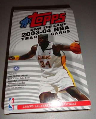 Caja de pasatiempos vacía de baloncesto Topps 2003-04 - sin paquetes Foto 1 de 4