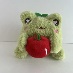New Cuddle Barn Plush Goals Apple Froggie 6 Inch Stuffed Animal Frog Green 2023 - Picture 1 of 8