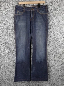 Jeans Wrangler York Para Hombres 32x32 Bootcut Dobladillo Envejecido Azul Denim Calce Relajado - Imagen 1 de 16
