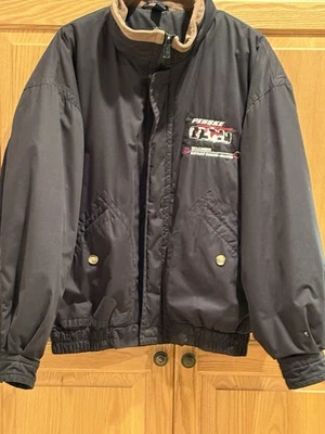 Abrigo bordado negro grande Penske Racing para hombre Foto 1 de 4