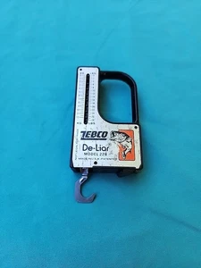Vintage Zebco De-Liar Model 228 Fisherman's Fishing Scale Tape Measure Made USA - Picture 1 of 2