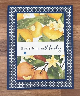 Stampin Up Have a great day Everything will be OK Friendship Fruit Makes 4 cartas Foto 1 de 4