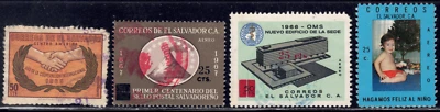 1965-76 El Salvador - SC# C223-C393 - ICY Tipo de Emisión Regular - 4 Diferentes - Usado Foto 1 de 2