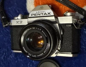 Asahi Pentax K2 35mm SLR Camera SMC Pentax-M Lens 1:1.7/50mm - Looks Great! - Picture 1 of 9