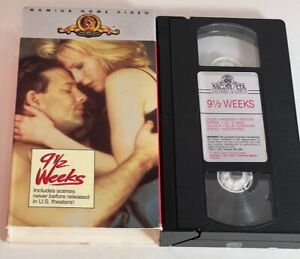 9 1/2 Weeks VHS Tape Movie Mickey Rourke Basinger