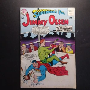 January 1965 Jimmy Olsen Comic#82 " The Unbeatable Jimmy Olsen " Good Condition - Picture 1 of 3