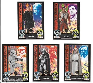 LOT 5 STAR WARS FORCE ATTAX EXTRA 123 124 125 127 128 HOLOGRAFICA BRILLANTE RARA - Bild 1 von 1