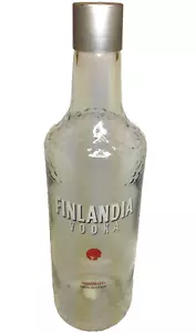 Jumbo FINLANDIA VODKA Glass Liquor BOTTLE - Huge 20" Bar Display - Picture 1 of 12