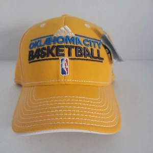 Adidas OKLAHOMA CITY THUNDER sewn climalite HAT BALLCAP stretch men's L/XL NEW - Picture 1 of 10