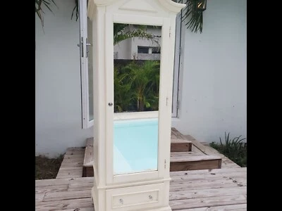 Ethan Allen Legacy Bonnetiere Armoire Wardrobe Country Beige Color - Image 1 of 4