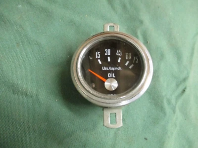 VDO Vintage Oil Pressure Gauge BMW Porsche Mercedes Audi VW nice - Image 1 of 3