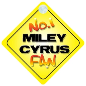 No.1 Miley Cyrus Fan Car/Door/Window Hanger/Sign - Picture 1 of 1