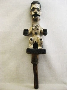 Vintage African Ogoni Igbo Marionette Folk Art Male Portrait Figure Tribal - Picture 1 of 6