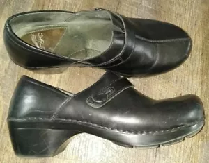 Dansko Damen Gr. 40 US 8,5 schwarz Sonnenwende Leder Clogs Pantoletten Stillschuhe - Bild 1 von 6