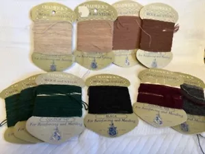 10 Karten Vintage Chadwick's Flicken Wollmix Farben - Bild 1 von 3