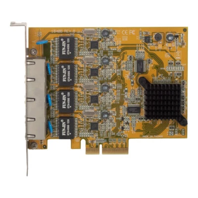 Ethernet Mappa StarTech ST1000SPEX42 4x Gigabit RJ-45 Porta PCI Espresso x4 - Immagine 1 di 3