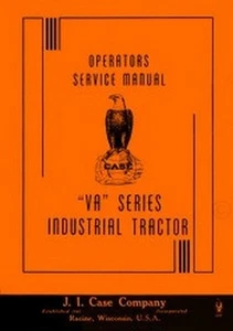 Case VA Series VAI Industrial Tractor Owners Operators and Service Manual - Picture 1 of 1