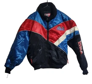 Yamaha Vmax Snowmobile Motorrad Nylon Isolierte Jacke Vintage 80er Gr. M Regular - Bild 1 von 12