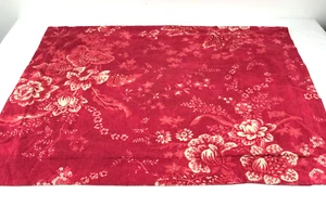 Fundas estándar Pottery Barn mezcla de lino rojo floral tostado (juego de 2) usadas en excelente estado - Imagen 1 de 12