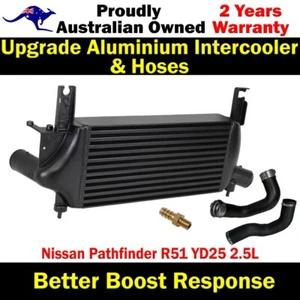 Upgrade Aluminium Intercooler&Hoses For Nissan Pathfinder R51 YD25 2.5L - Picture 1 of 14
