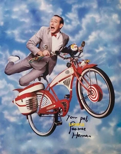 FOTO REIMPRESIÓN PEE WEE HERMAN #3 8X10 FIRMADA AUTOGRAFIADA HOMBRE CUEVA PAUL REUBENS - Imagen 1 de 1