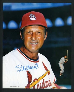 Stan Musial Signed Autographed 8 x 10 Photo St. Louis Cardinals FREE SHIPPING - Picture 1 of 1