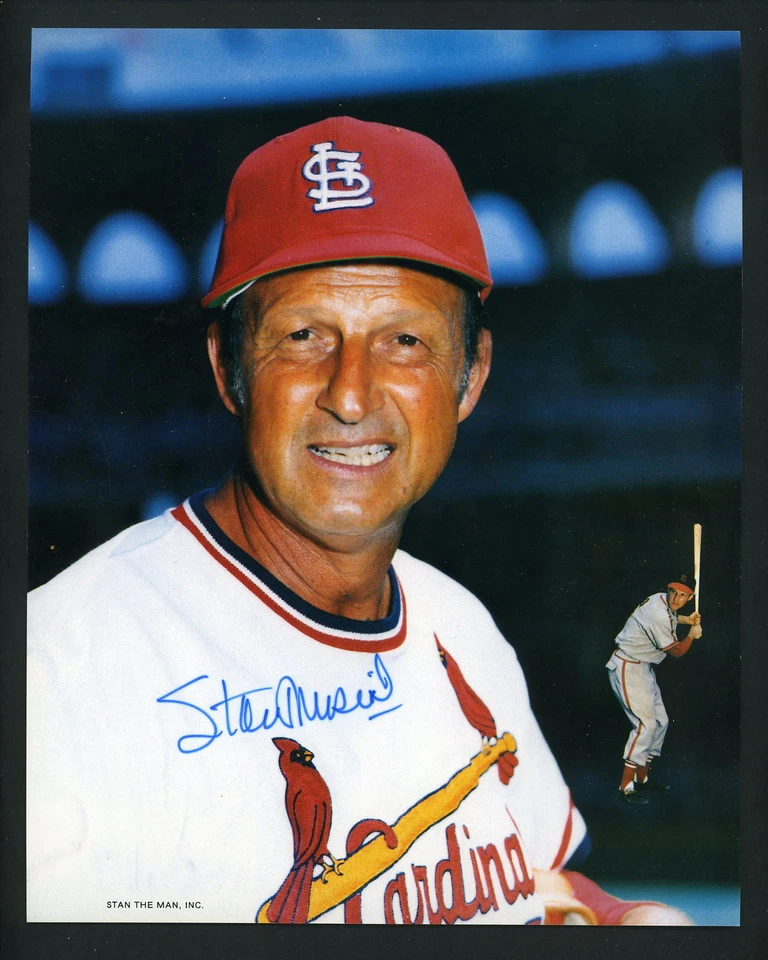 Stan Musial Signed Autographed 8 x 10 Photo St. Louis Cardinals FREE SHIPPING - Image 1 of 1