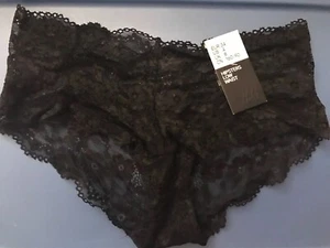 NEW H&M Women Lace Hipsters Low Waist Pantone Underwear Sz 4 XS Color Black - Picture 1 of 2