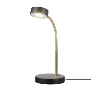 Hampton Bay 15 in. Matte Black LED Lamp with Adjustable Lamp Head - Picture 1 of 2