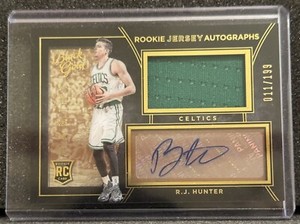 2015-16 Black Gold ROOKIE JERSEY AUTOGRAPH 11/199 R.J. Hunter RC #24 Celtics