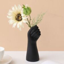 Resin Craft Hand Shape Vase Smooth Retro Flower Vase  Ornament Gifts