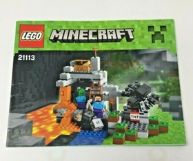 LEGO 21113 Instructions Building Manual Book Only Minecraft The Cave