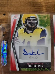 Dustin Crum Rookie - Kent State Golden Flashes - 2022 SAGE Autographs - Picture 1 of 2