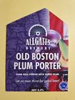 ALLGATES brewery OLD BOSTON PLUM PORTER real ale beer pump clip badge all gates