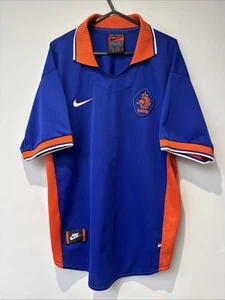 Original Netherlands 1997/98 Away Football Shirt Nike L 10/10 Vintage - Picture 1 of 16