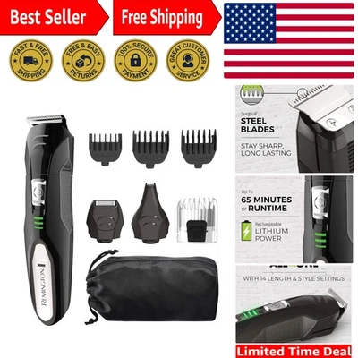 Remington All-In-One Grooming Kit, Lithium Powered, 8 Piece Set with Trimmer, Me - Image 1 of 4
