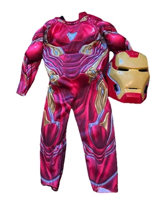 Marvel Avengers Iron Man Muscle Rubies Costume Suite & Mask Small4-6 - Image 1 of 4