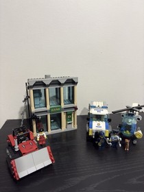 Lego City 60140 Bulldozer Break In 99% complete with figures & instructions
