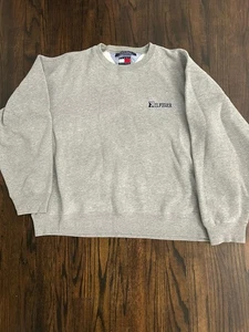 Vintage Tommy Hilfiger Sweatshirt grau Gr. L selten - Bild 1 von 8
