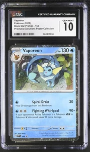 CGC 10 Vaporeon SVP168 COSMOS HOLO PROMO SVP 168 Pokemon - Picture 1 of 2